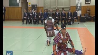 Raw: Putin and Abe watch judo display in Tokyo