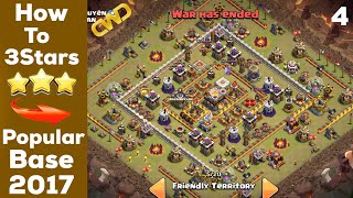 ClashOfClan? 3Stars Popular TH11 Ring Base With QWalk & Miner #4 ? September 2017 ?