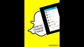 How to fix the new Snapchat update (2018) iOS how to get the old update back