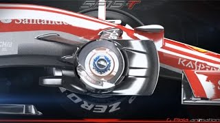 Ferrari SF15-T: mozzo forato e pinza stesa