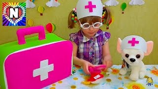 ✔ Доктор  Chi Chi Love Чихуахуа_bag of felt with their hands_чемодан для доктора_набор инструментов