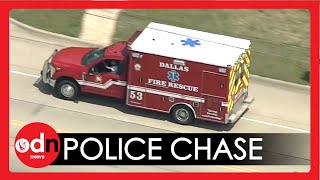 Stolen Ambulance Leads Police on Dangerous High-Speed Chase After Fire Station Theft
