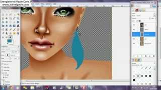 Repaint Tutorial IMVU - Piercings & Shading