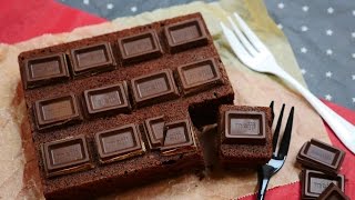 Chocolate Bar Chocolate Cake Recipe そのまんま板チョコケーキ