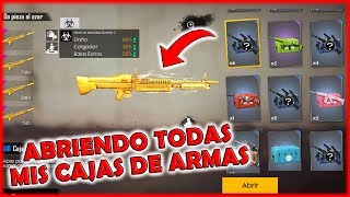 ABRIENDO TODAS MIS CAJAS DE ARMAS LEGENDARIAS EN FREE FIRE // ChinchanYT ツ