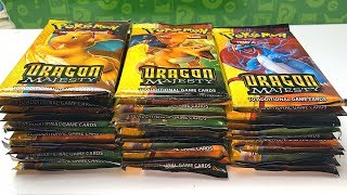 OPENING DRAGON MAJESTY POKEMON BOOSTER BOX! *full art Pokemon cards pulled!*