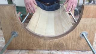 Радиусный фасад. Филенка фрезеровка тыльной стороны.Manufacture of semi-circular facade.Часть 4.