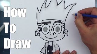 How To Draw Johnny Test - Step By Step