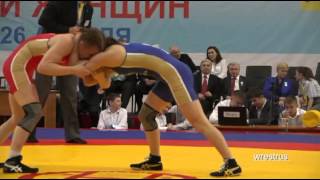 ЧР-2015. Женская борьба. 48кг. Валентина Исламова - Елена Вострикова. Финал
