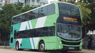 (嶼南雙層新時代) 嶼巴 NLB AD12 E400 VU5379 @ 3M 梅窩碼頭 至 東涌市中心 (上層展望)