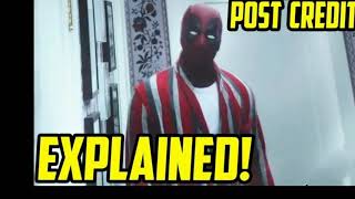 Deadpool 2 post credit scene explained