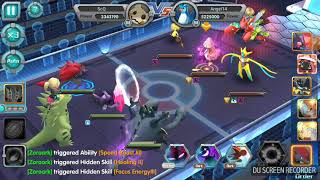 Zoroark dark team , lagggg.... pokeland legends , monst manual