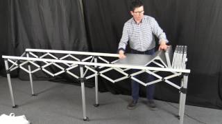Bar Comptoir pliant aluminium 1.8m ou 3m
