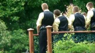 fun wedding dance down the aisle