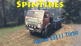 SpinTires обзор мода ( Kamaz 55111 Turbo )