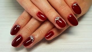 Дизайн ногтей гель-лак shellac - Дизайн ногтей стразами (видео уроки дизайна ногтей)