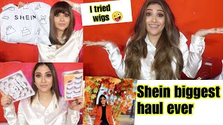 Shein biggest haul Ever || I tried wigs first time || birthday special