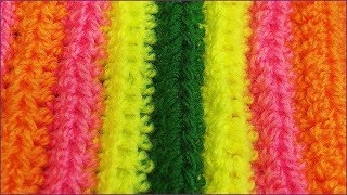 Полосатый коврик. Прямоугольный коврик крючком. Как связать коврик. Коврик крючком. (rug crochet)