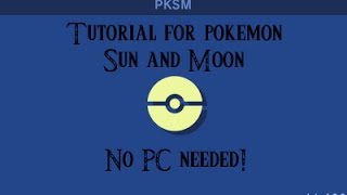 How to use PKSM | PKHeX directly from your 3ds! No PC needed!