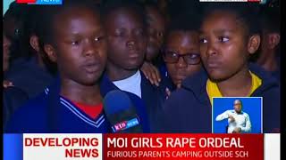 Developing...Student raped at Moi Girls, furious parents camping outside school