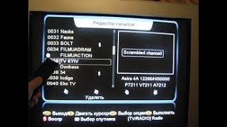 Як редагувати канали на тюнер Sat integral