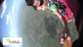Young Girl Sky Diving!