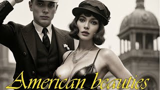 American beauties during the long period of US prosperity | RETRO United States | AI art