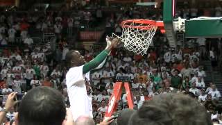 'Canes clinch ACC Title. Off with the Nets! 3-9-13