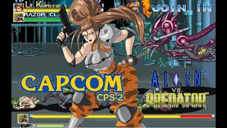 Alien Vs Predator Arcade Lev8 Lt Lynn Kurosawa no death playthrough