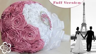 Свадебный букет Канзаши Мастер Класс / Полная версия ✄ Kulikova Anastasia