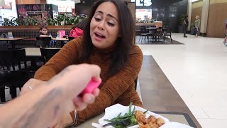 VIBRATING PRANK ON MY INDIAN GIRLFRIEND IN PUBLIC PLACE WITH  ANAISHA!! (Cute reaction)