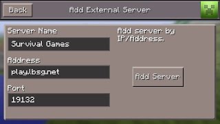 Minecraft PE how to connect and register to a external server [0.9.5]
