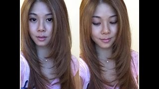 How to trim/cut your own hair with layers and get rid of split ends without losing length