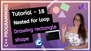 C++ FOR BEGINNERS (2020) - How to draw rectangle shape in C++ PROGRAMMING TUTORIAL