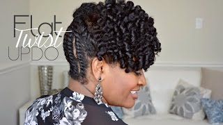 | 103 | Simple Flat Twist Updo on Natural Hair