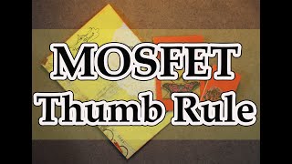 MOSFET: 6 ||THUMB RULE|| MATH Solution on Microelectronic Circuits by SEDRA SMITH