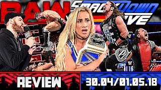 WWE RAW vs. SmackDown Review - FALSCHE JUWELEN! - 30.04./01.05.18 (Deutsch/German)