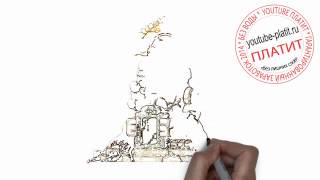 Видео нарисованных карандашом монстров  Как нарисовать старинного каменного монстра поэтапно каранда