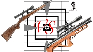 Мелкашка против пневмы ,  22lr against PCP rifle (CZ 455 vs Matador  5.5) часть 1.