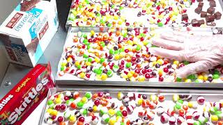 Skittles Candy Freeze Dried in my Harvest Right Freeze Dryer!!!  Yummy Sweet Crunchy Treat!