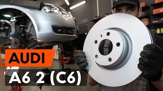Как заменить передние тормозные диски на AUDI A6 (C6) [ВИДЕОУРОК AUTODOC]