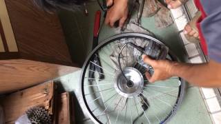 akm 電動自行車電機 馬達 外殼拆解