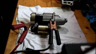 Disassemble and rotate two motor starter motors