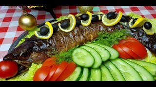 Фаршированная Горбуша, цыганка готовит. Как снять кожу с рыбы. Gipsy cuisine.??