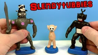 Лепим СЛЕНДИПУЗИКОВ: Робот Самозванец, Теневой и Новорожденный | Slendytubbies 3