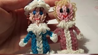 Снегурочка из резинок Rainbow Loom на станке Монстр тэил, Радужки Rainbow World ч.2