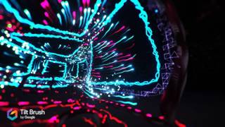 Synthwave Spaceship - HTC Vive + Google Tiltbrush v2
