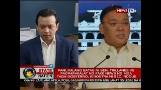 Panukalang batas ni Trillanes vs pagpapakalat ng fake news ng mga taga-gobyerno, kinontra ni Roque
