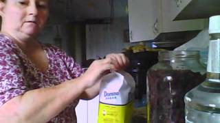 Making Blackberry Brandy