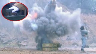 卑鄙的日軍拿孩子做人質還引爆了炸彈，哪料女兵用自己的身体挡住炸弹冲击！